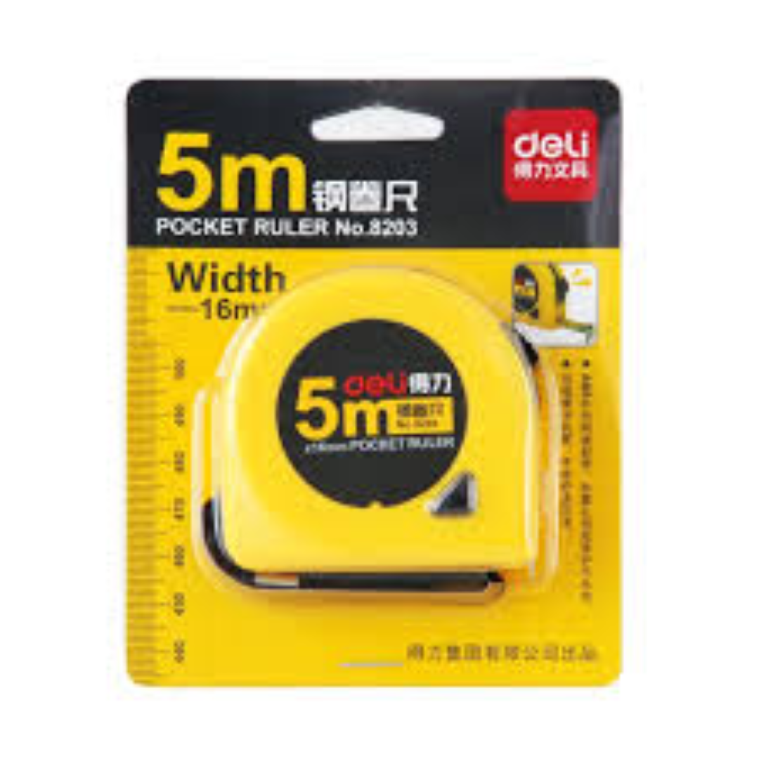 DELI POCKET TAPE 5 METRES 8203